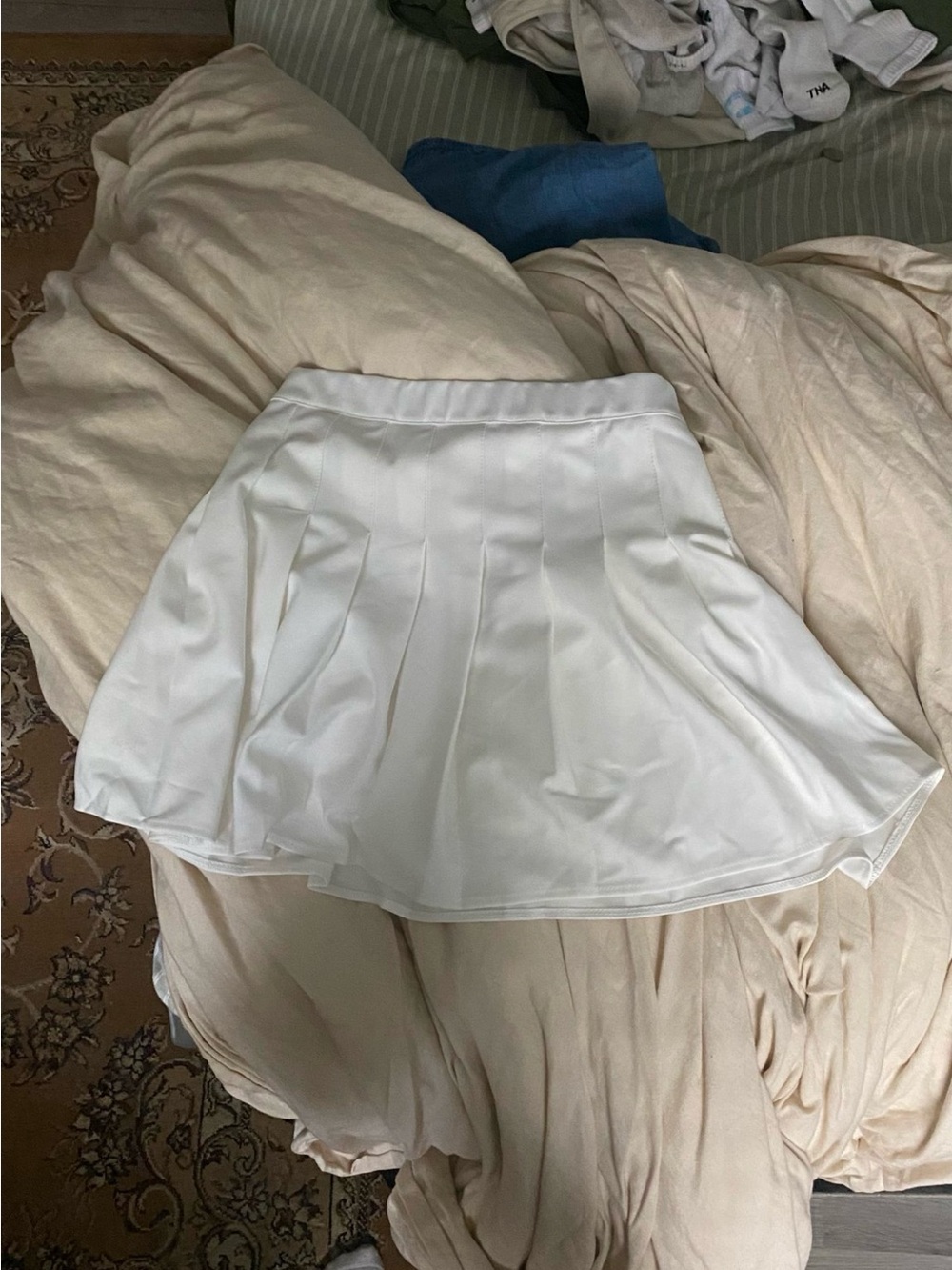 White tennis skort